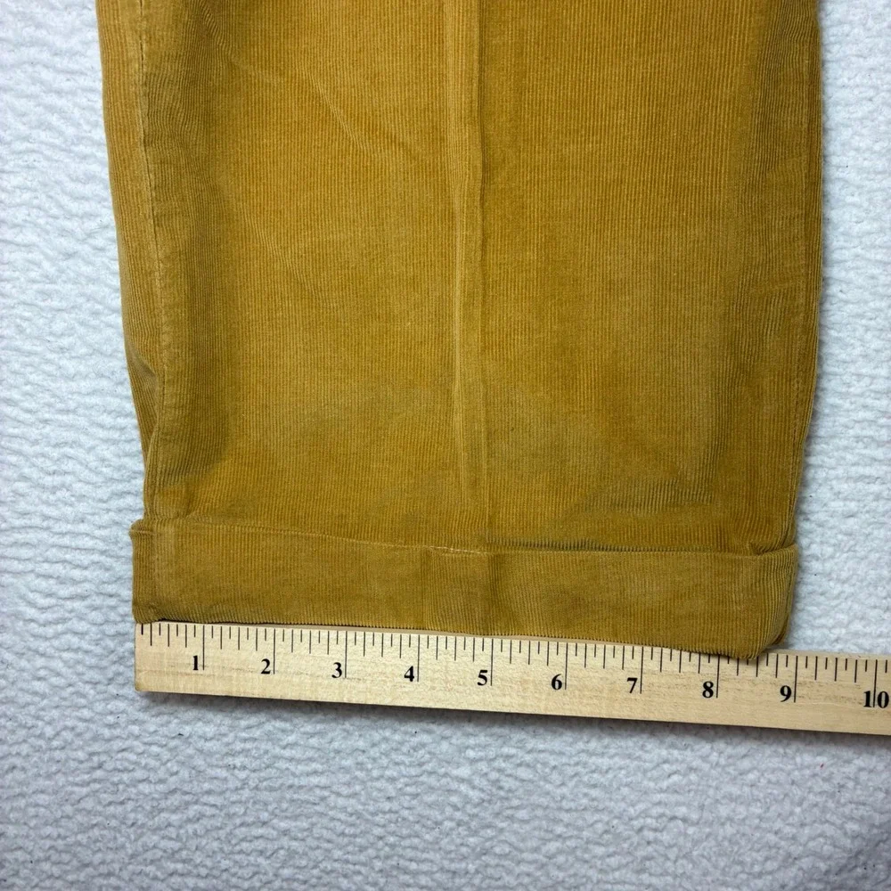 Bills Khakis Corduroy Pants Men 36x32 Brown Pleated Vintage USA Classic Preppy - Picture 9 of 9